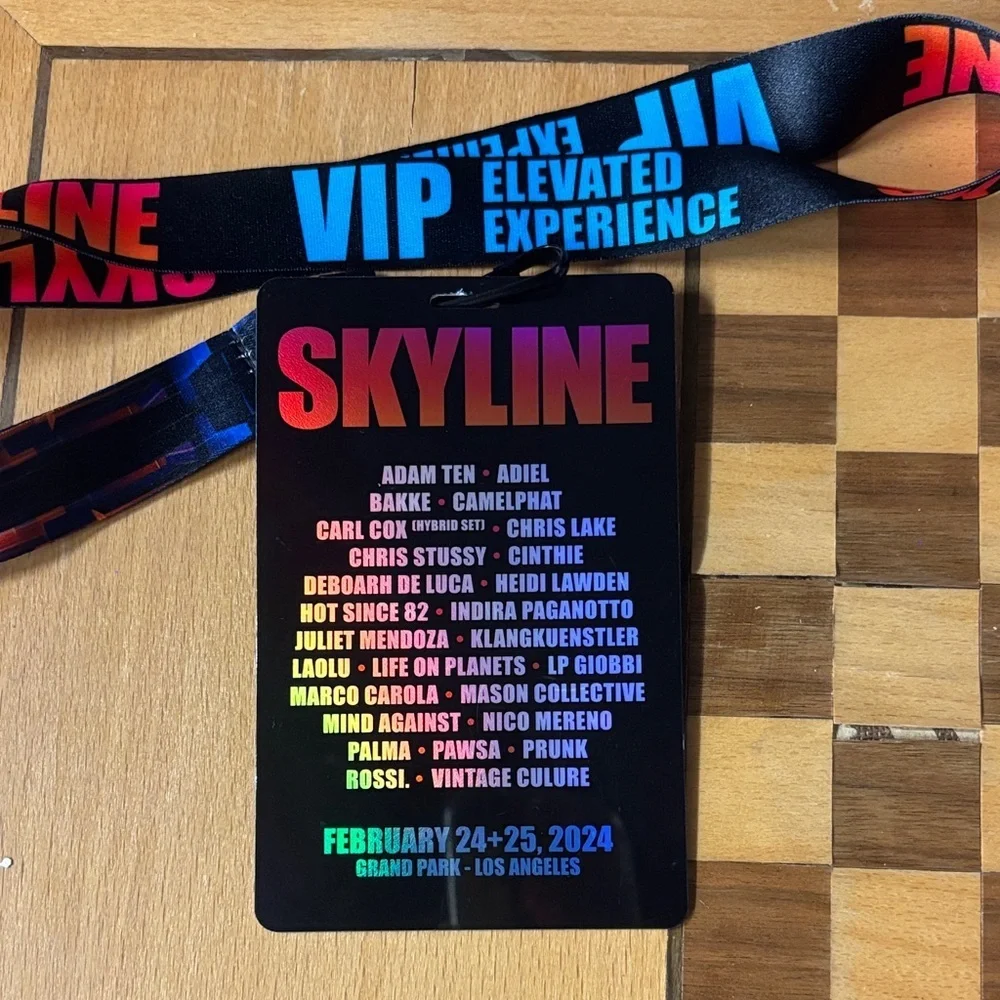Skyline 2024 VIP Lanyard and Badge